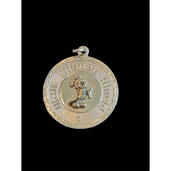 Vtg 1970s Walt Disney World WDW Florida Mickey Mouse Sterling Silver Charm 925 - Picture 1 of 4